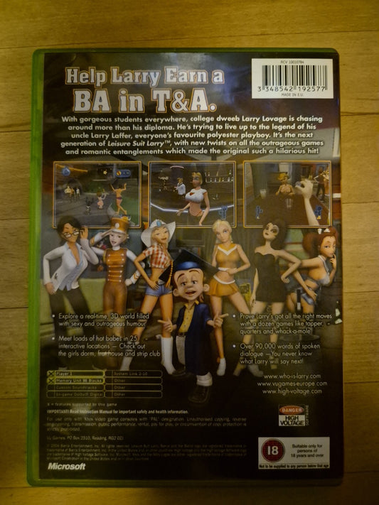 Leisure Suit Larry: Magna Cum Laude Uncut For Xbox - PAL - Complete With Manual
