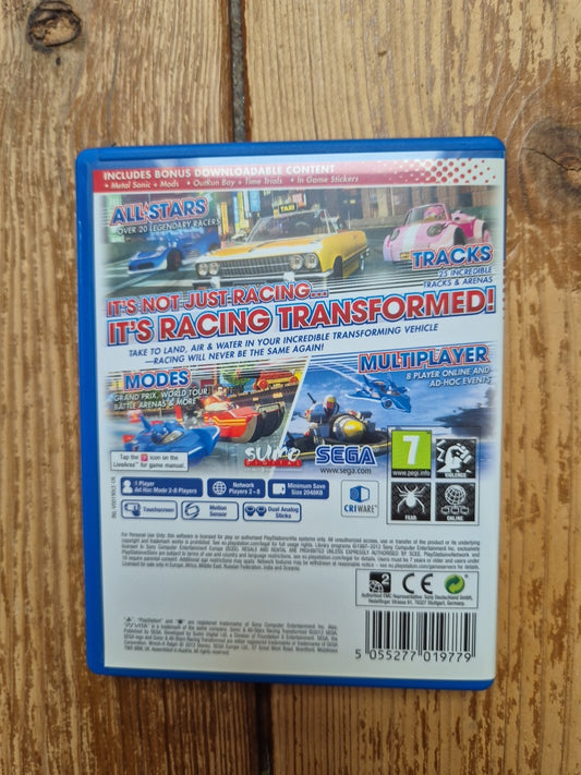 Sonic & All-Stars Racing Transformed PS Vita Limited Edition PlayStation PAL UK