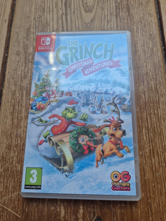 The Grinch: Christmas Adventures (Nintendo Switch, 2023) Complete With Art Book