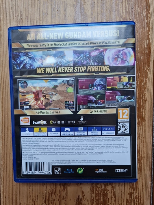 Gundam Versus - PS4 -PlayStation 4 PAL UK