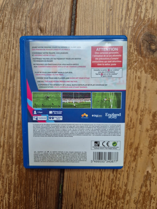 Rugby World Cup 2015 - Sony PlayStation Vita PS Vita - PAL