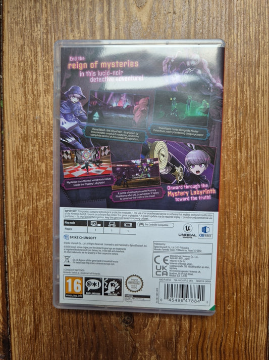 Master Detective Archives: RAIN CODE (Nintendo Switch, 2023) PAL UK