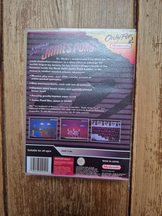 Super James Pond SNES. Boxed UK PAL Super James Pond For the Super Nintendo