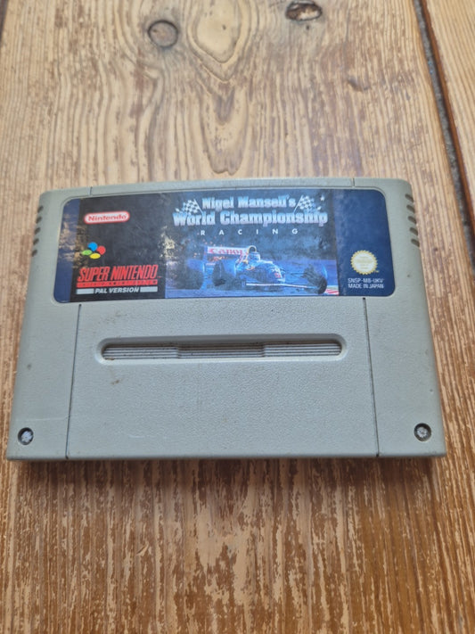 Nigel Mansell’s World Championship Racing Super Nintendo SNES PAL UK