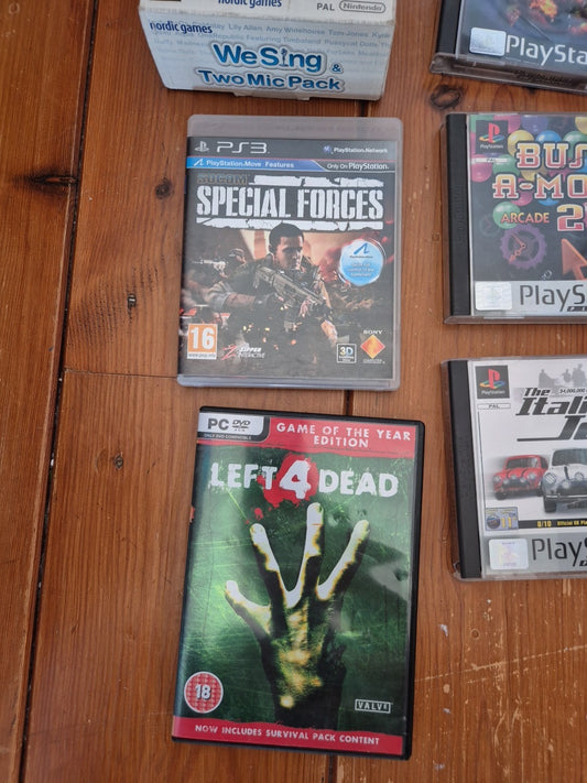 Mixed Gaming Joblot Bundle Ps1 Ps2 Ps3 PC Wii - All PAL UK Versions
