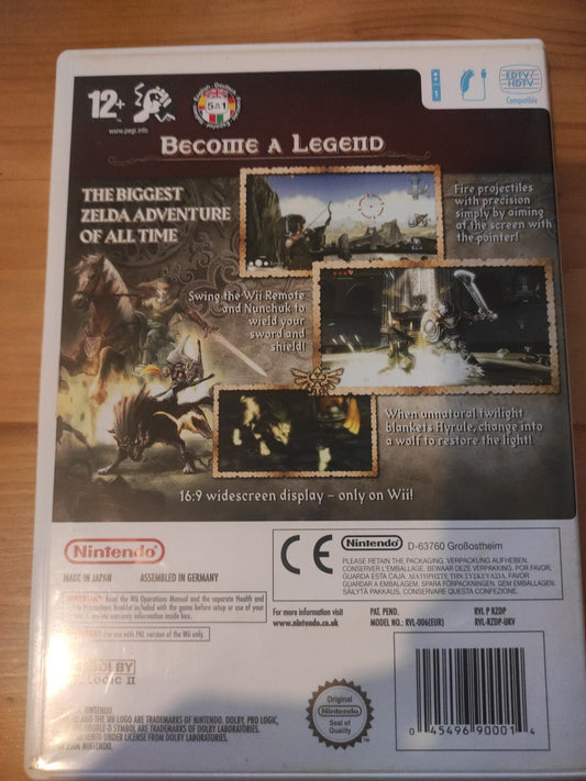 Nintendo Wii - The Legend of Zelda: Twilight Princess - Complete With Manual PAL