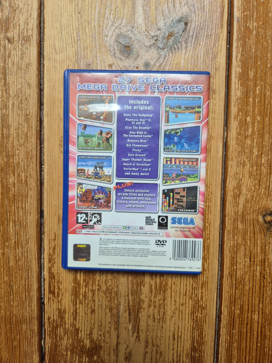 Sega Mega Drive Collection PS2 PlayStation 2 Compete With Manual