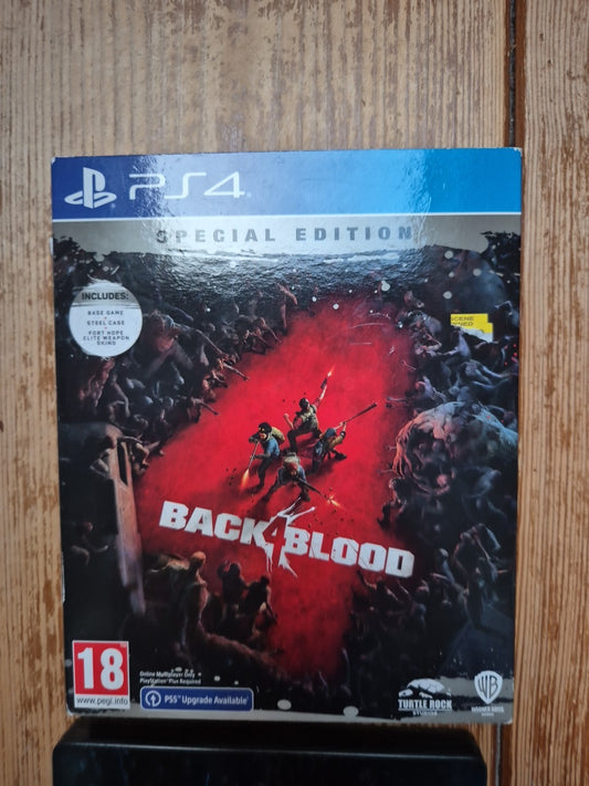 Back 4 Blood Playstation 4 PS4 Special Edition With Steelbook PAL UK version