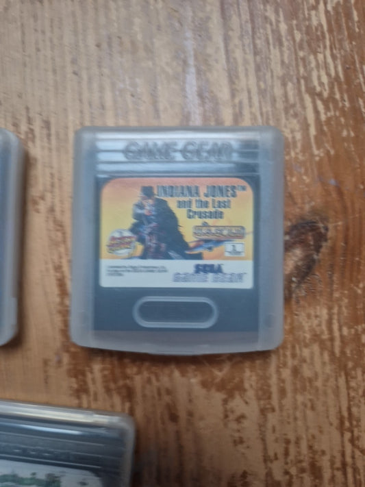 Sega Game Gear Bundle - Indiana Jones Halley Wars Lemmings PAL UK