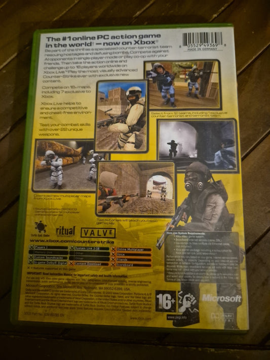 Counter Strike - Xbox - Complete With Manual PAL UK Version