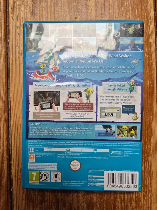 The Legend of Zelda: Wind Waker (Nintendo Wii U, 2016) PAL UK version
