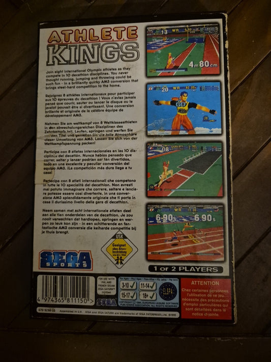 Athlete Kings - (Sega Saturn, 1995) PAL UK