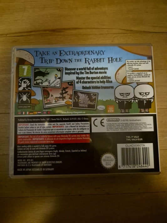 Disney Alice in Wonderland (Nintendo DS, PAL) – Complete With Manual