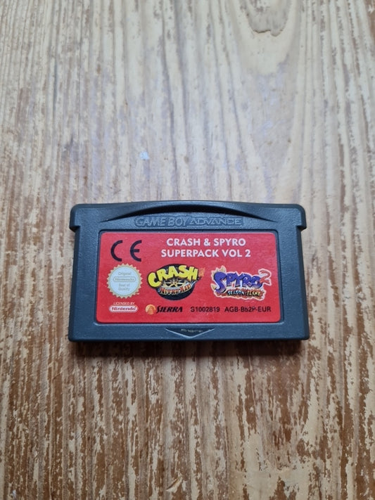 Crash & Spyro Super Pack Vol. 2 - Nintendo Game Boy Advance GBA PAL UK
