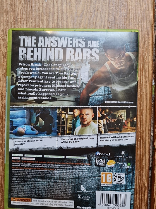 Prison Break: The Conspiracy (Xbox 360, 2010) Complete With Manual PAL UK