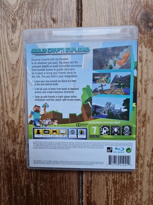 Minecraft - PlayStation 3 Edition (Sony PlayStation 3, 2014) PS3 Complete PAL UK