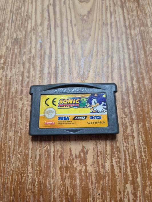 Nintendo Game Boy Advance GBA Sonic Advance 3 PAL UK 100% Genuine
