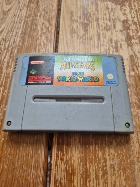 Super Mario All-Stars Plus Super Mario World - Super Nintendo SNES PAL UK