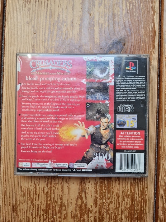 Crusaders of Might and Magic PS1 PlayStation PAL UK Complete with Manual