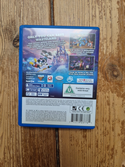 Disney Epic Mickey 2 The Power Of Two Sony PlayStation PS Vita PAL UK