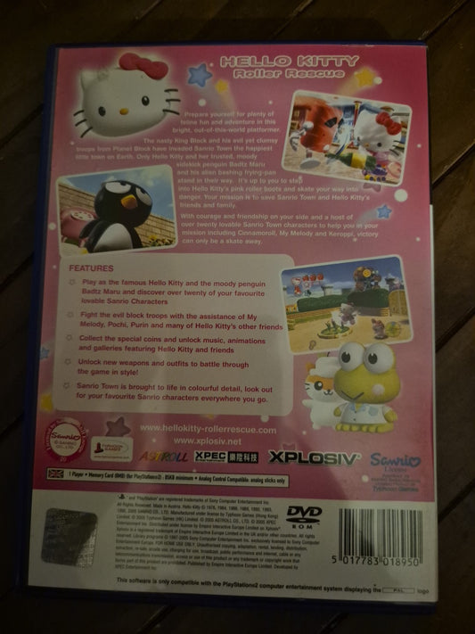 Hello Kitty Roller Rescue PS2 Complete With Manual PAL UK PlayStation 2