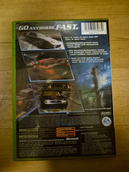Need For Speed Underground 2 For Xbox, 2004 - PAL UK
