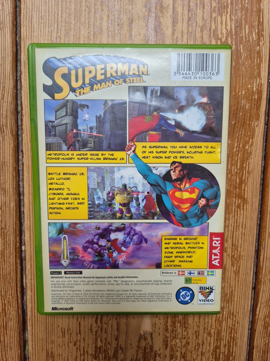 Superman The Man Of Steel Microsoft Xbox PAL UK