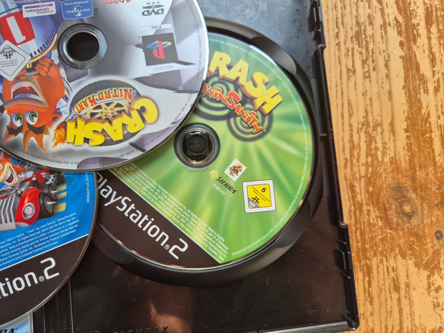 Crash Bandicoot Action Pack PS2 3 Discs Complete with Manual Playstation 2 PAL