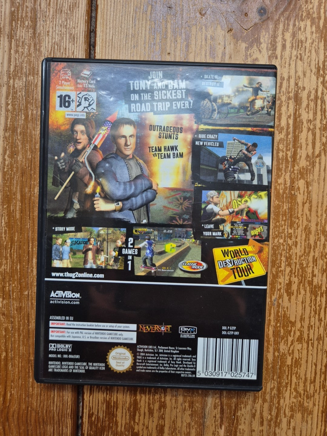 Tony Hawk's Underground 2 - Nintendo GameCube - Complete With Manual PAL UK