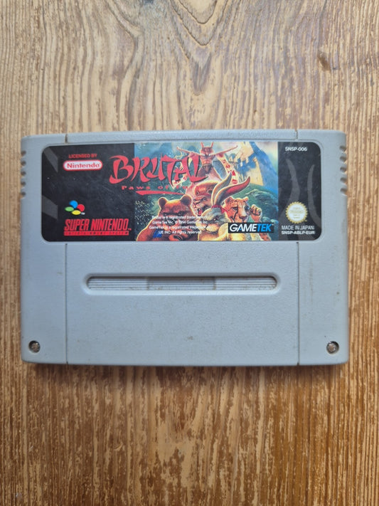 Brutal Paws Of Fury - Super Nintendo SNES PAL UK