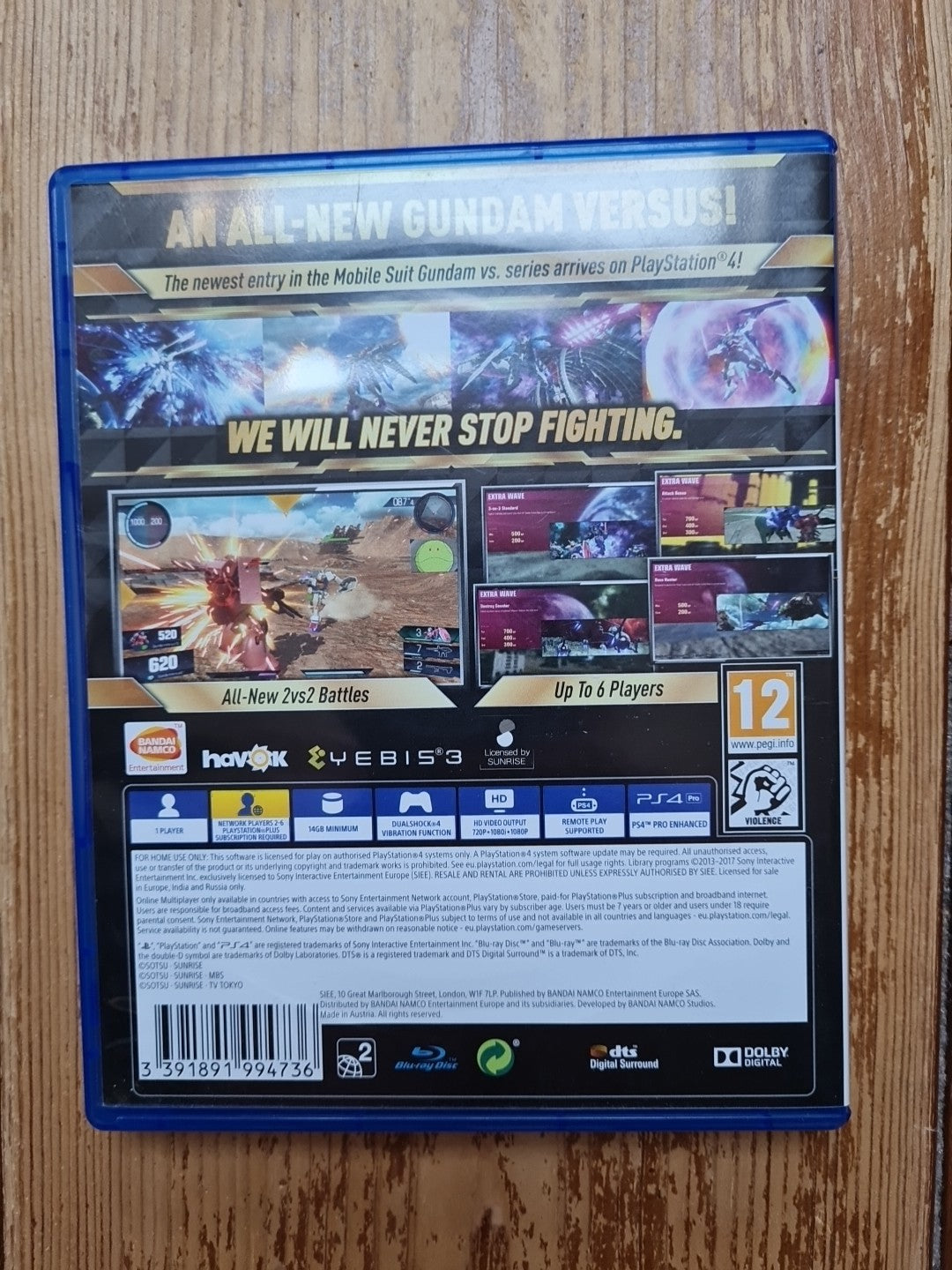 Gundam Versus - PS4 -PlayStation 4 PAL UK