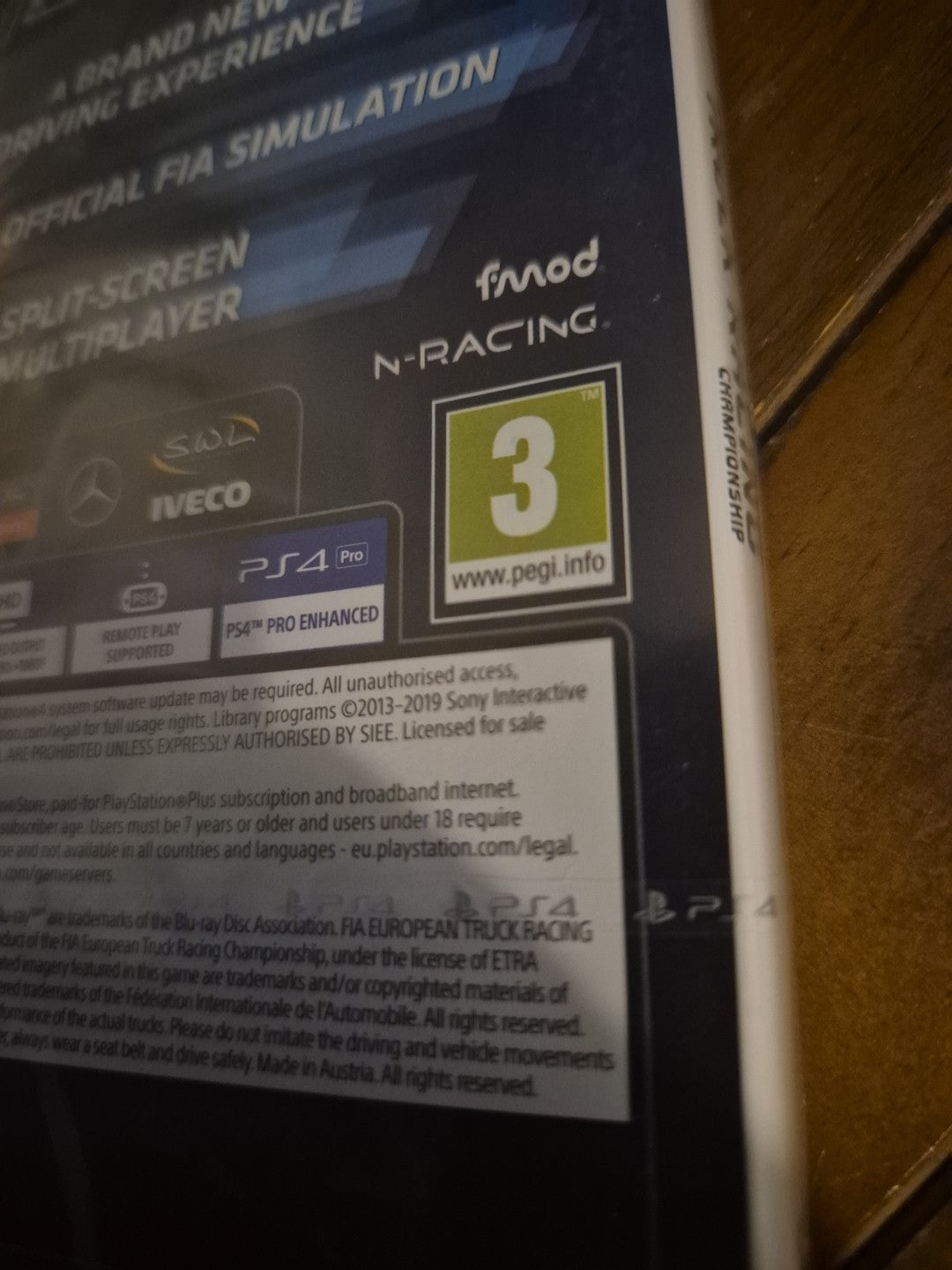 FIA European Truck Racing Championship PS4 PlayStation 4 Brand New And Sealed