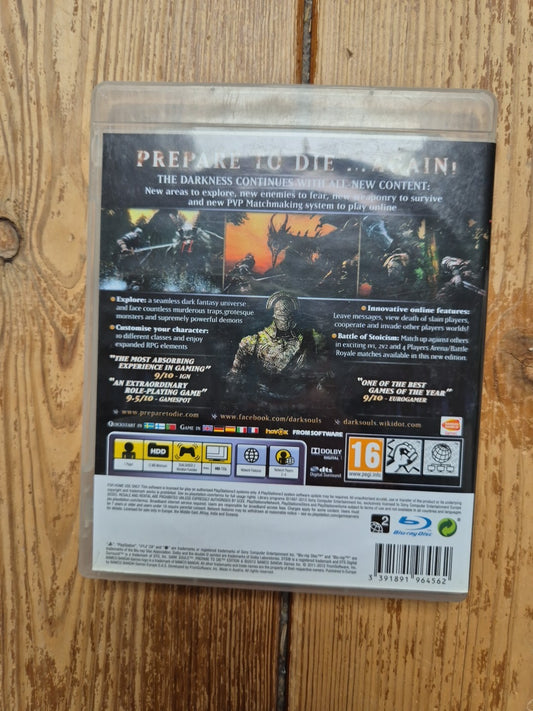 Dark Souls Prepare To Die Edition, Ps3, PlayStation 3 Complete With Manual PAL