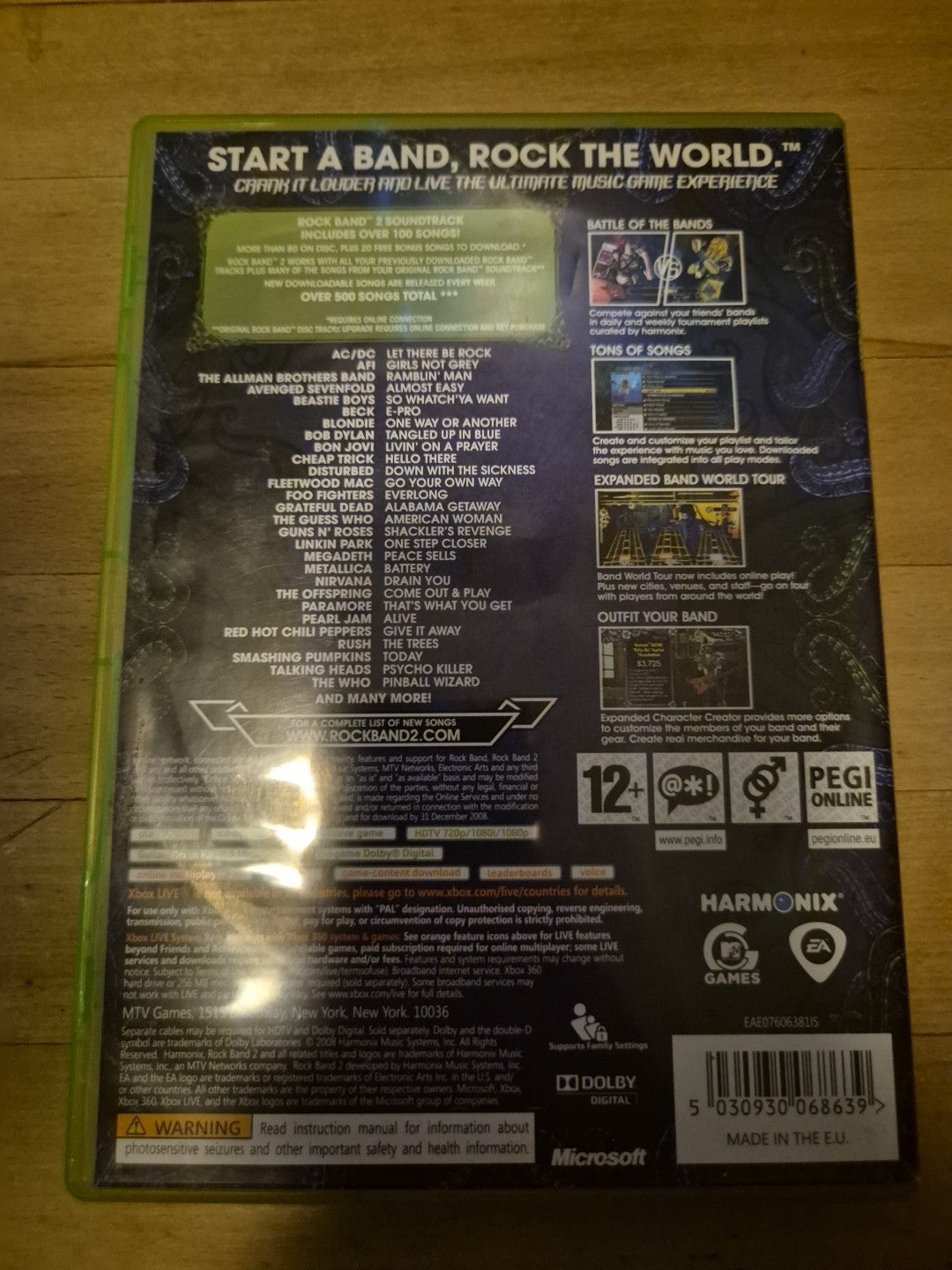 Rock Band 2 (Xbox 360) - Complete With Manual - PAL UK