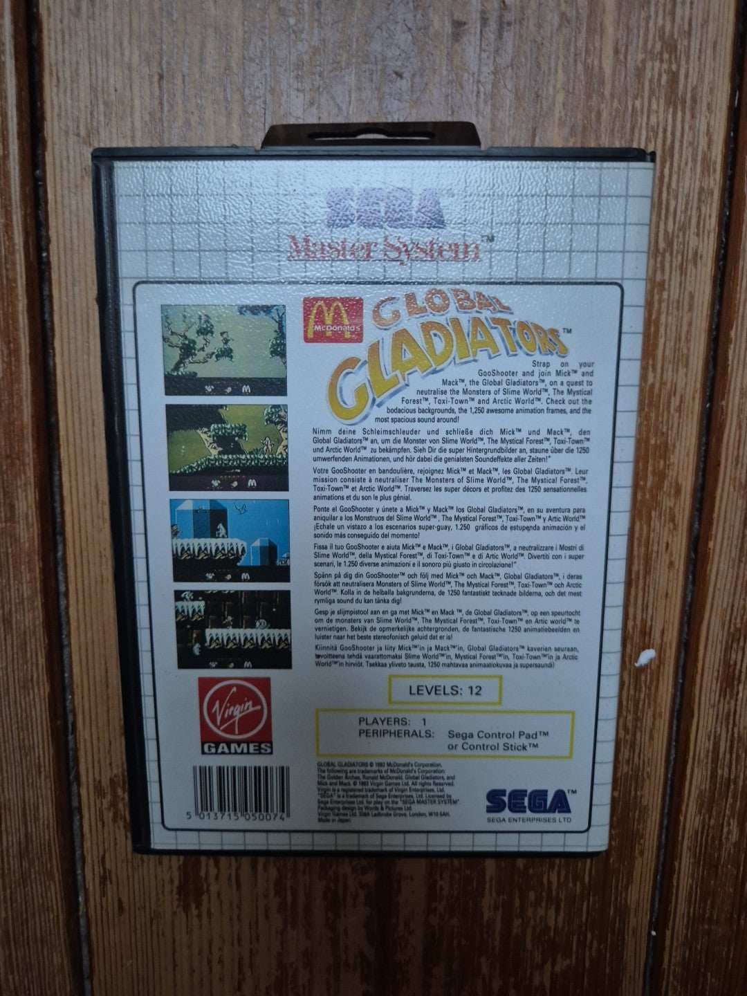 Global Gladiators – Sega Master System – PAL UK