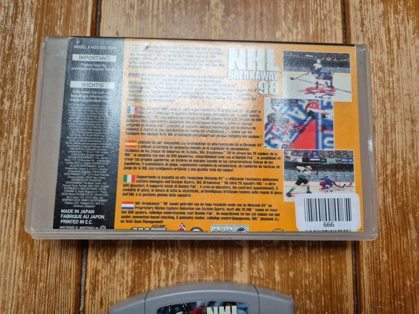 NHL Breakaway 98 (N64) Nintendo 64 (PAL UK)
