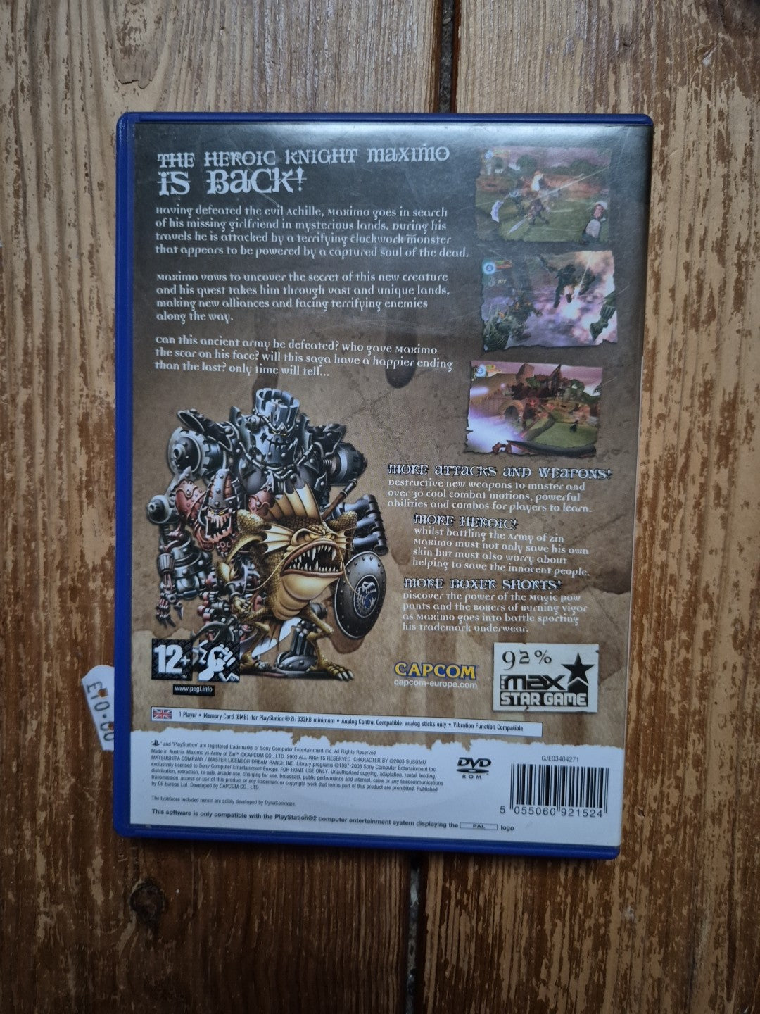 Maximo vs Army of Zin - PlayStation 2 PS2 Complete With Manual PAL UK