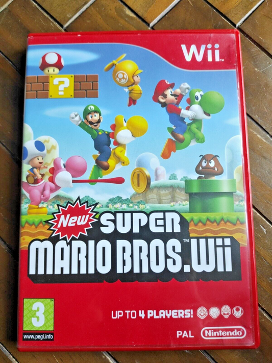 New Super Mario Bros Wii - Complete with Manual - PAL UK