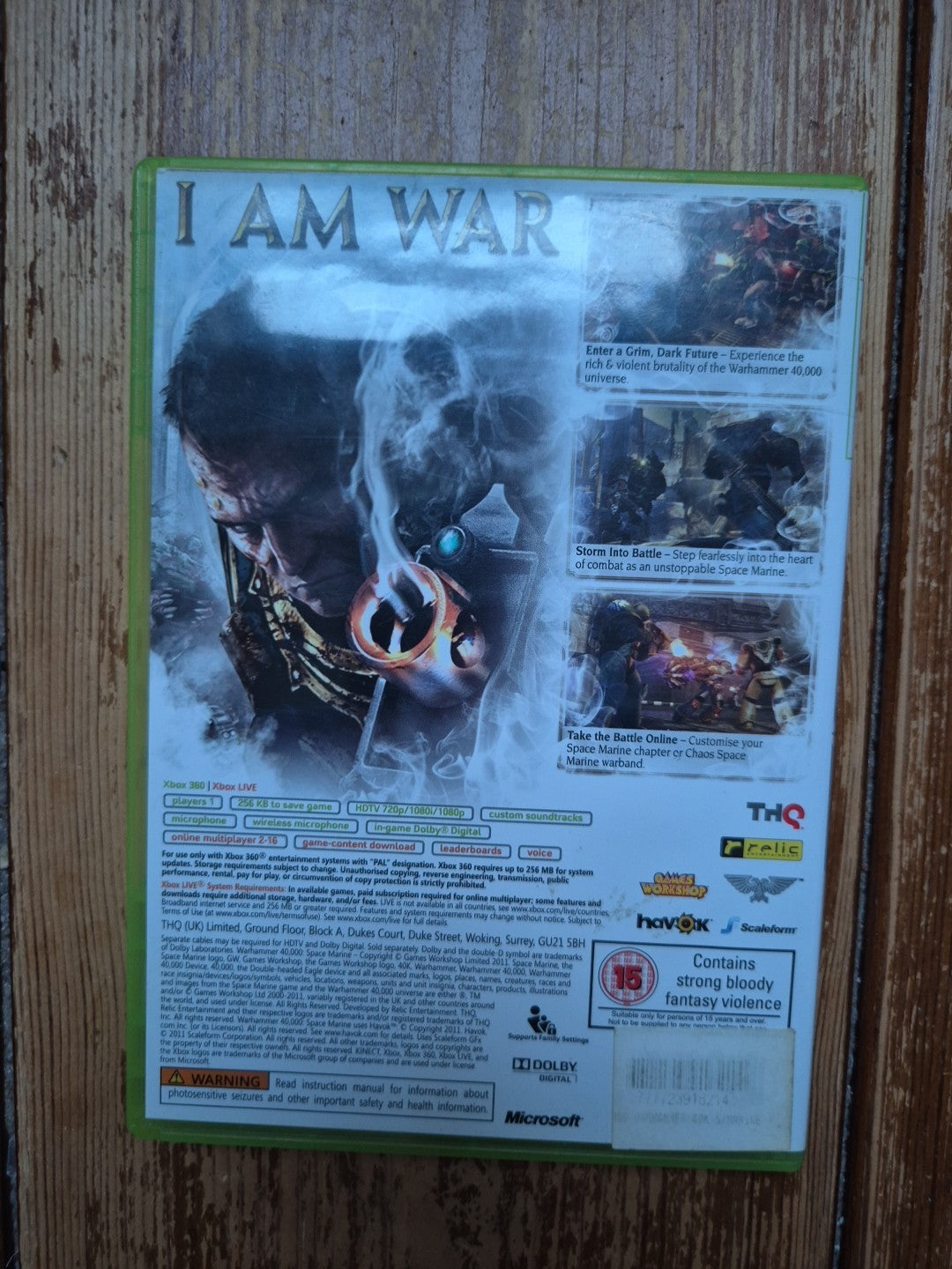 Warhammer 40,000: Space Marine (Xbox 360) Complete With Manual PAL UK