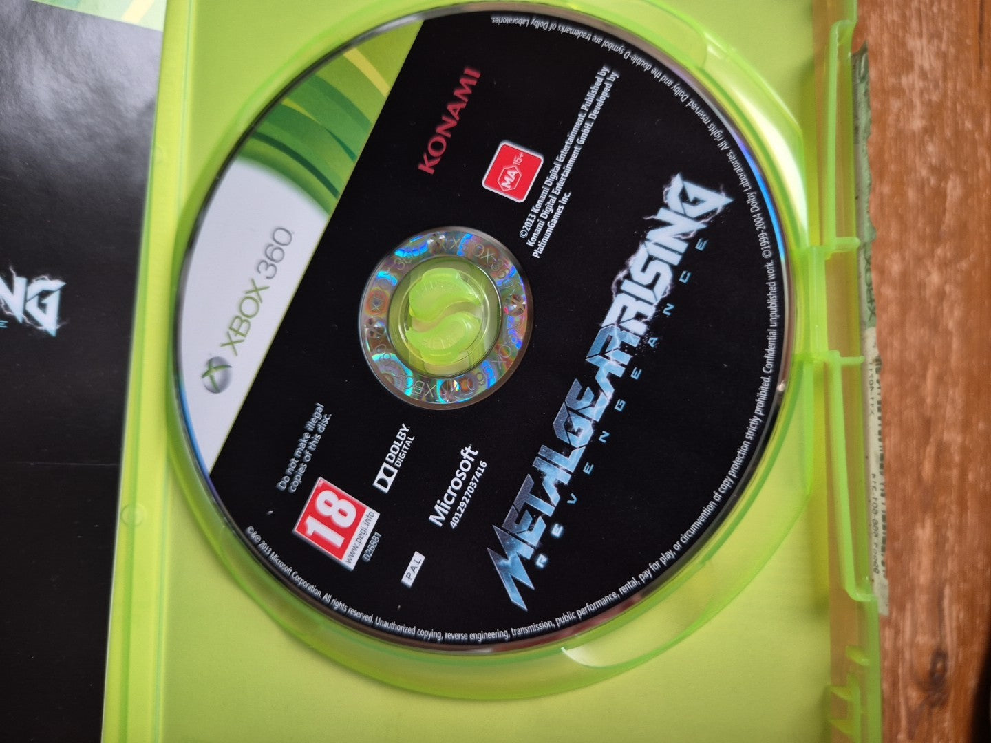 Metal Gear Rising Revengeance Xbox 360 Complete With Manual PAL UK