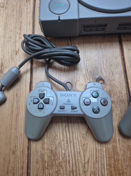 PlayStation 1 Console PS1 - With 2 Official Controllers And Memory Card