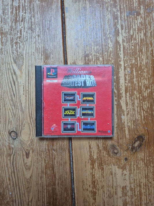 Williams Arcade Greatest Hits PS1 Sony PlayStation Complete With Manual PAL