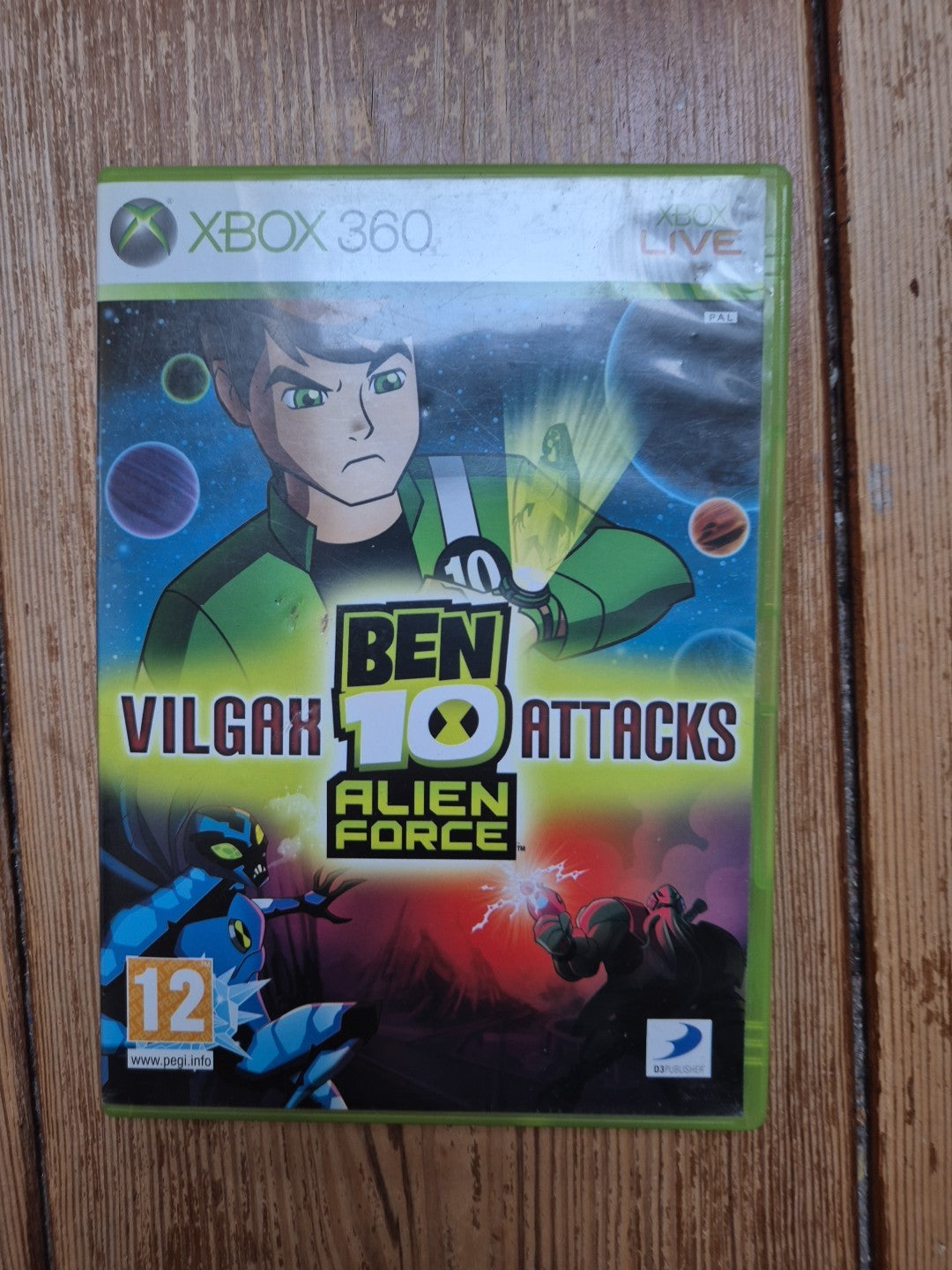 Ben 10 Vilgax Attacks Alien Force Xbox 360 Compete With Manual PAL UK