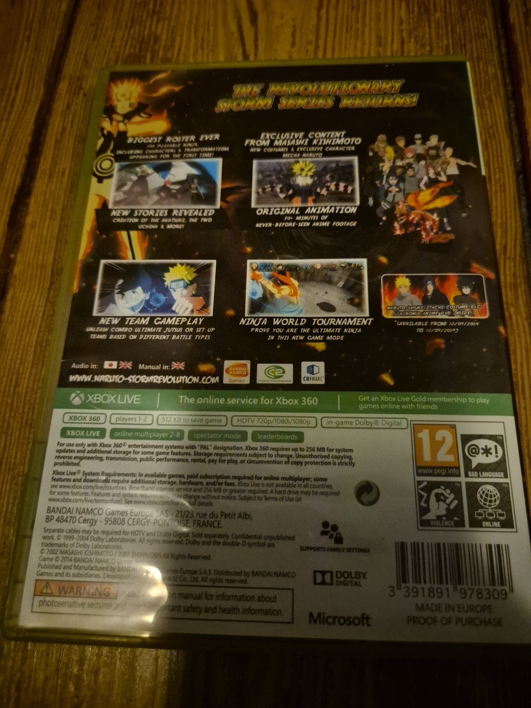 Naruto Shippuden: Ultimate Ninja Storm Revolution - Xbox 360 - PAL Complete