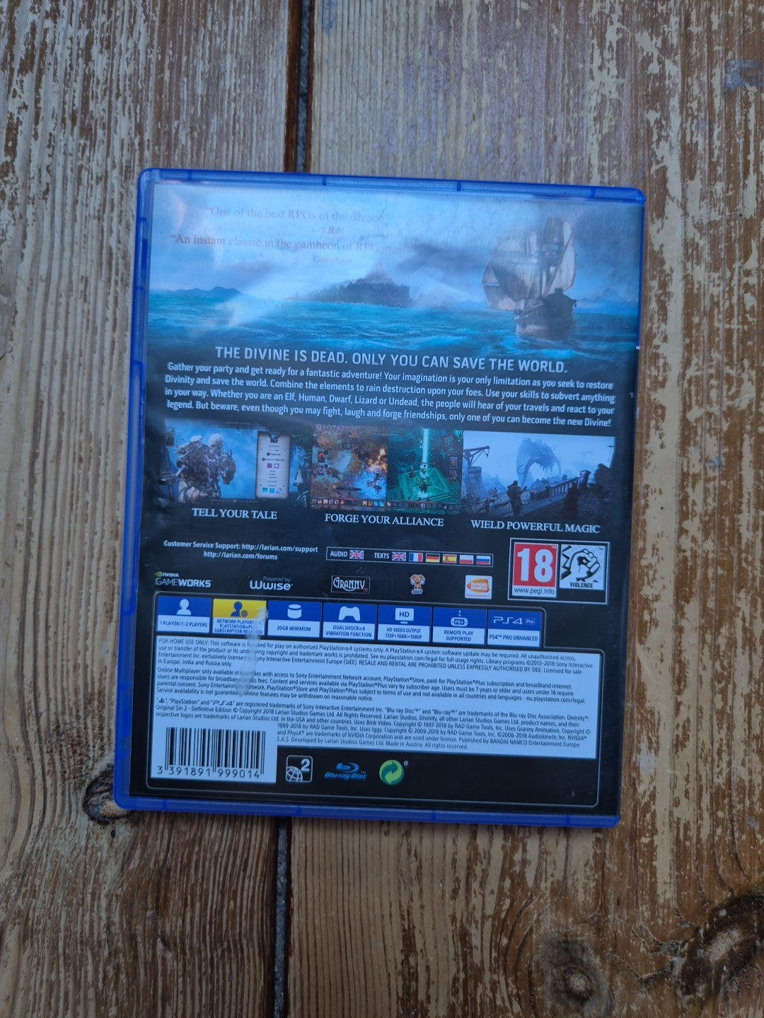 Divinity Original Sin Definitive Edition PlayStation 4 PS4 PAL UK