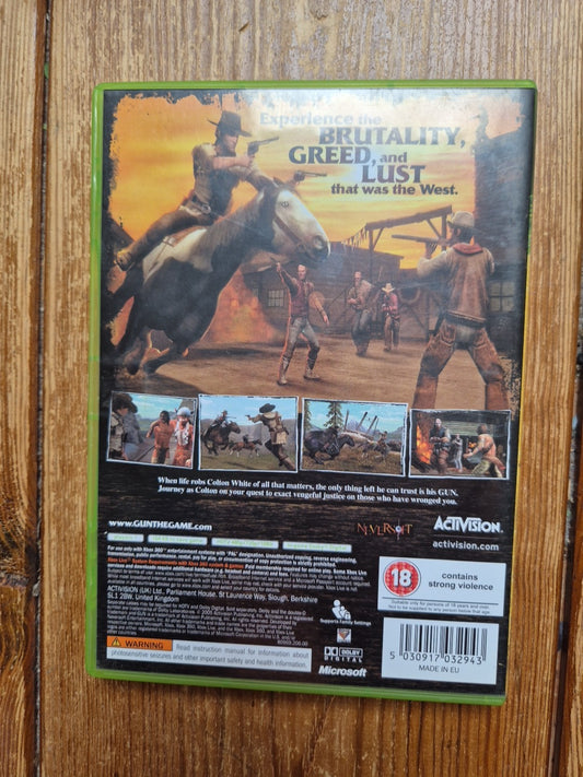 Gun Xbox 360 2005 Complete with Manual PAL UK