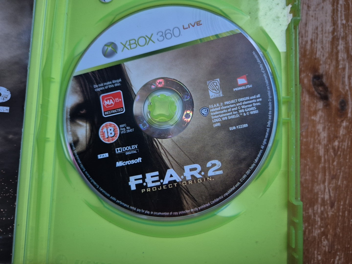 F.E.A.R. 2: Project Origin (Xbox 360) PAL UK Boxed
