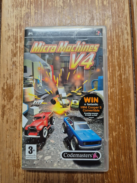 Micro Machines V4 Sony PSP - Compete With Manual PAL UK