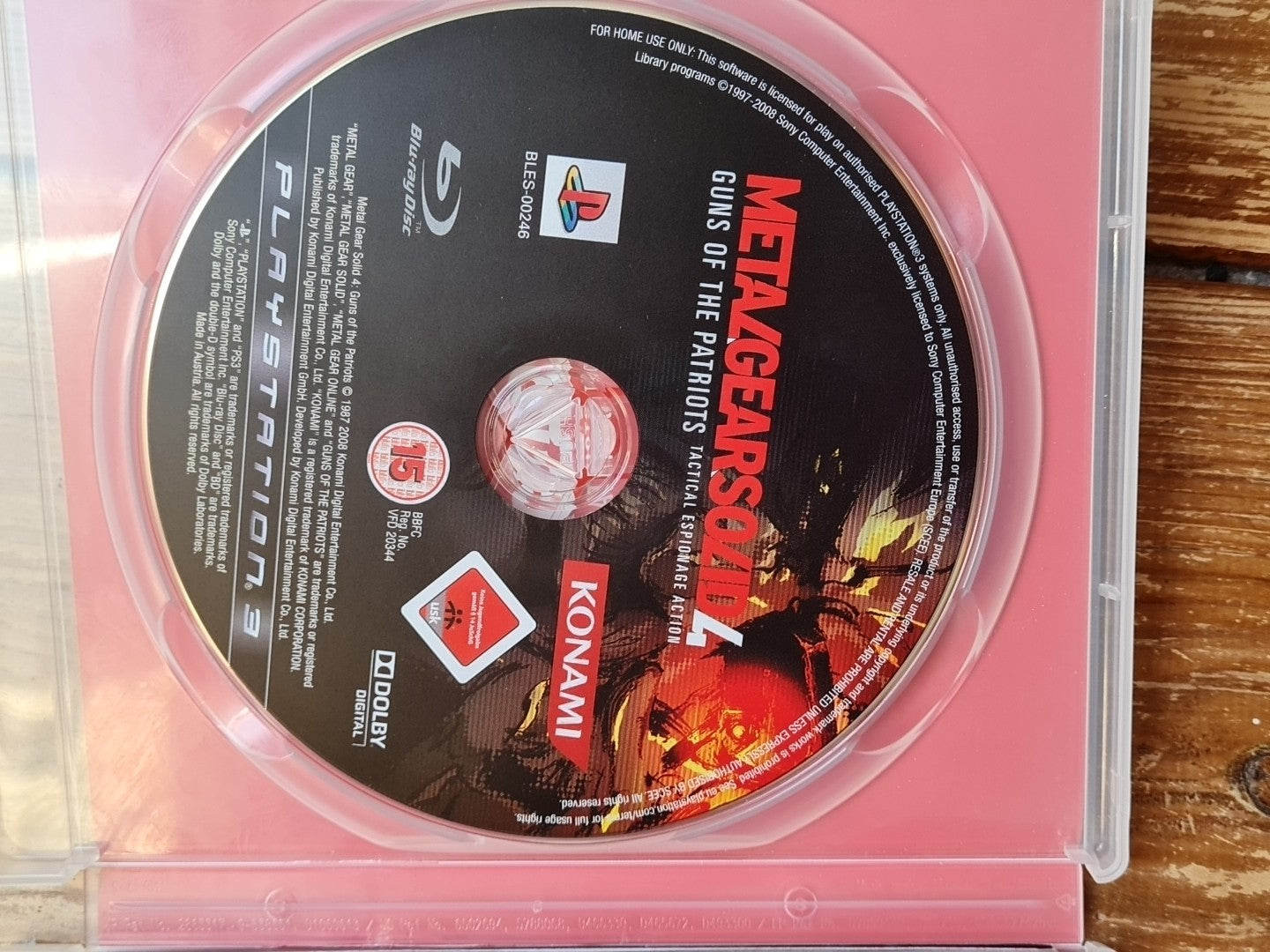 Metal Gear Solid 4: Guns of the Patriots with cardboard sleeve PS3 PlayStation 3