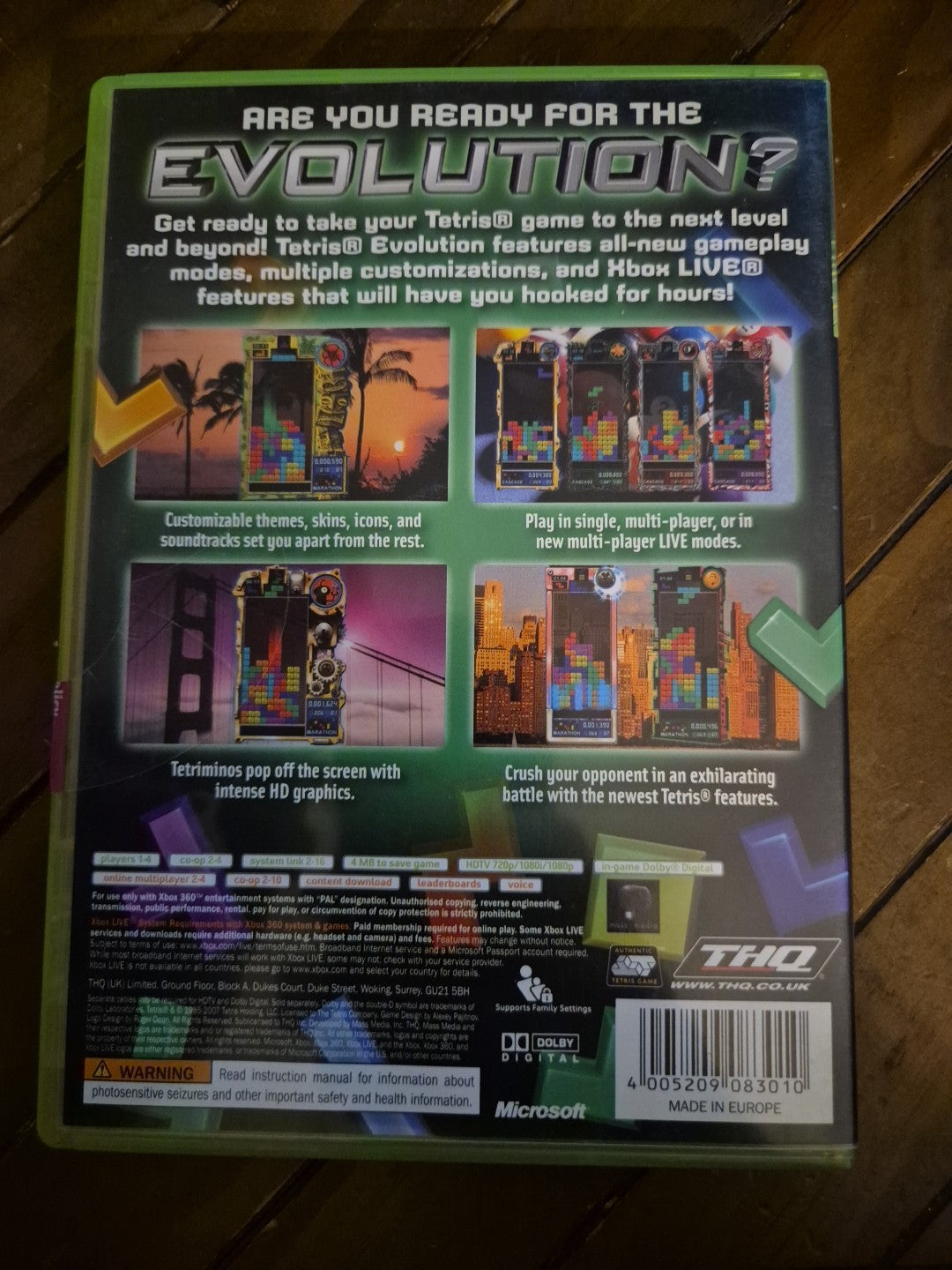 Tetris Evolution - Xbox 360 Complete With Manual PAL UK